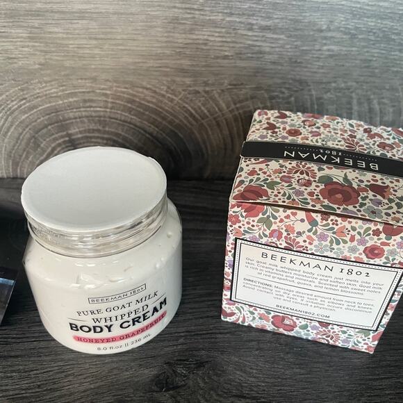 Beekman I802 pure goat milk whipped body cream honeyed grapefruit 8.0 fl oz - Picture 3 of 3